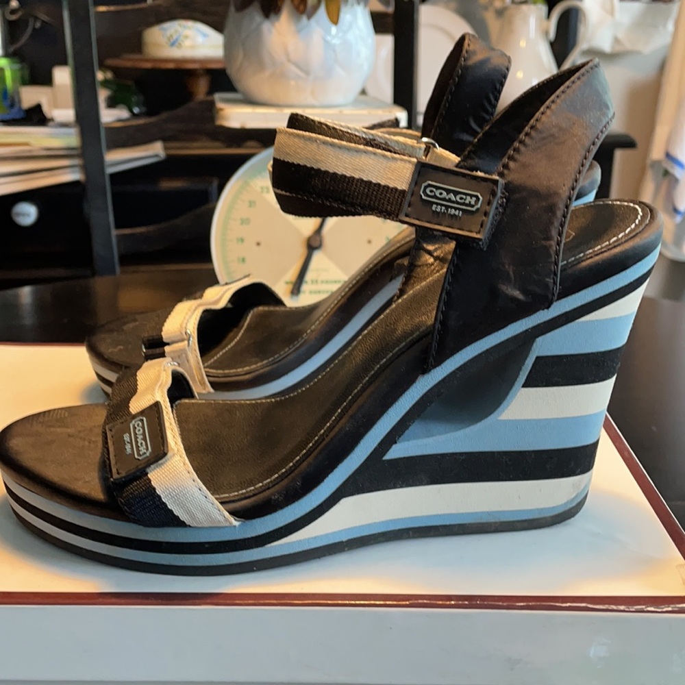 Coach Wedge-Heeled Sandals - Picture 5 of 16